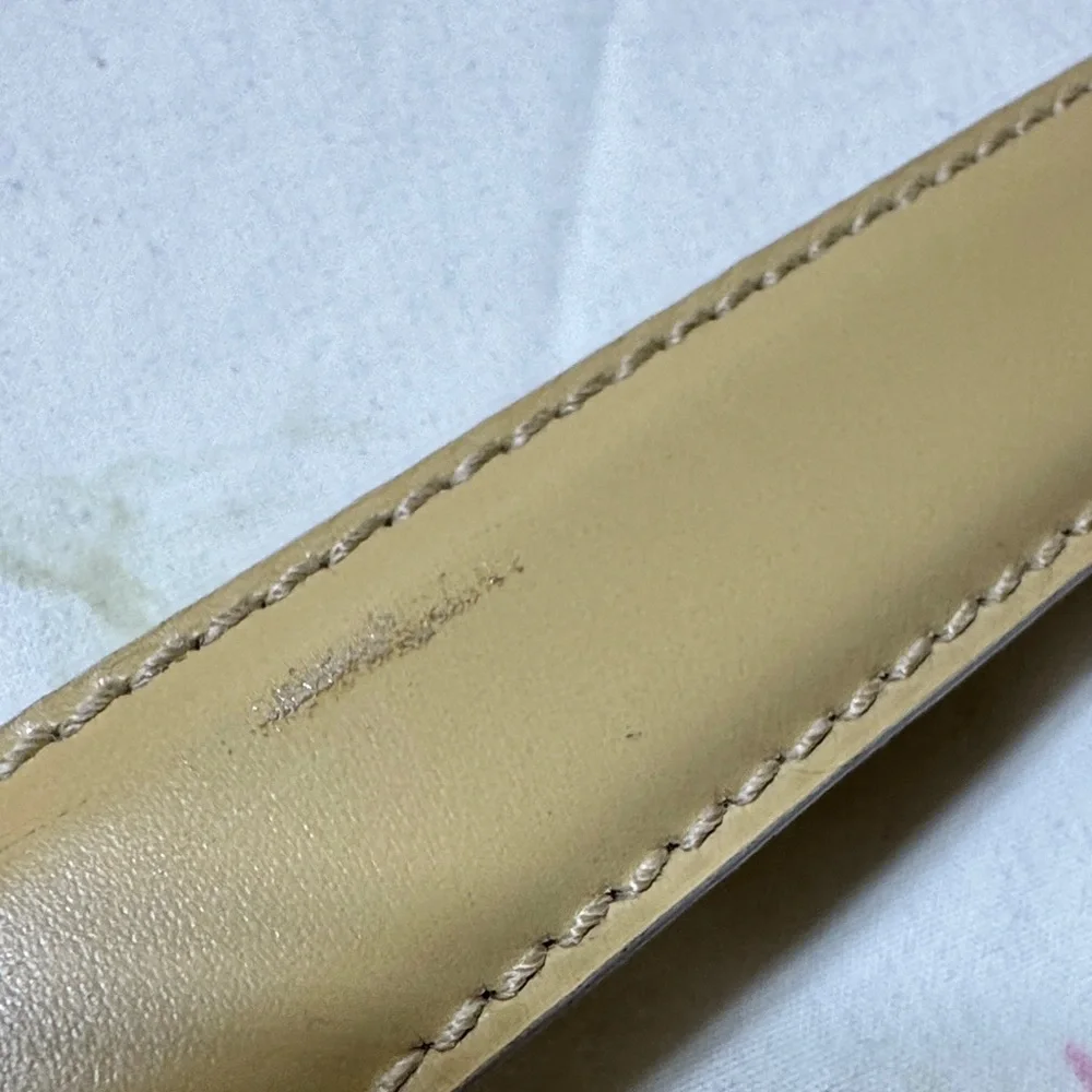 Bally Tan Leather Belt with Gold Buckle - Picture 12 of 15